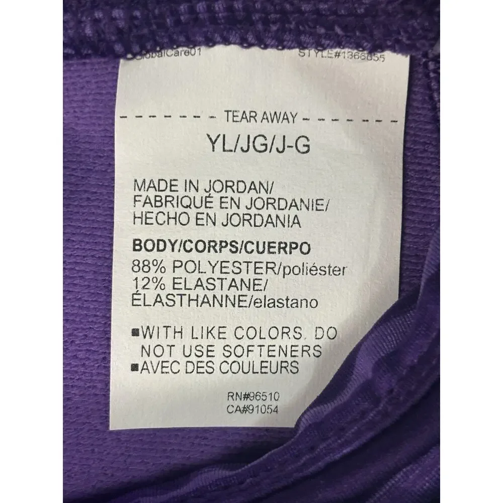 Under Armour Girls Purple Printed Ankle Leggings 12-13 Years 1366855